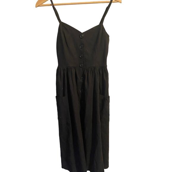 Urban Outfitters Black  MIDI Dress Small - Picture 1 of 4